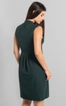High Neck Sleeveless Dress With Keyhole Detail