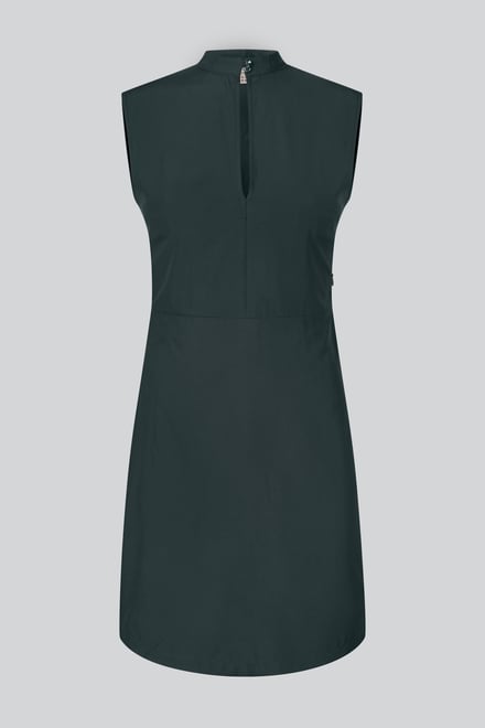 High Neck Sleeveless Dress With Keyhole Detail