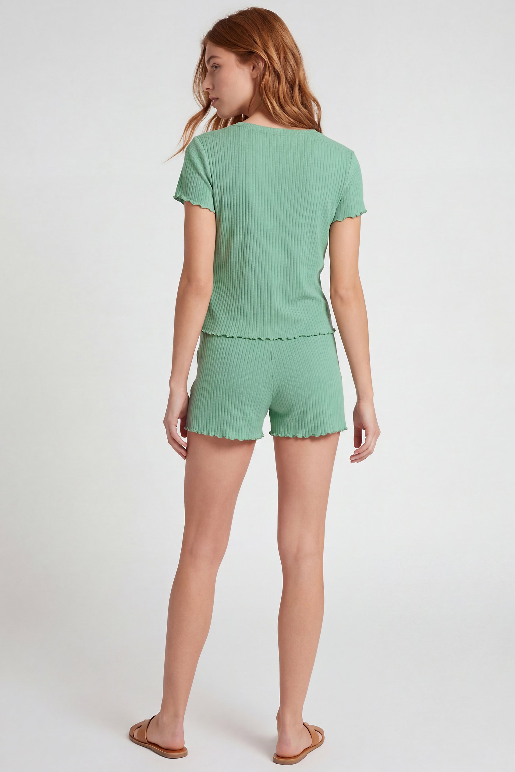 Deep V-Neck Lounge Set