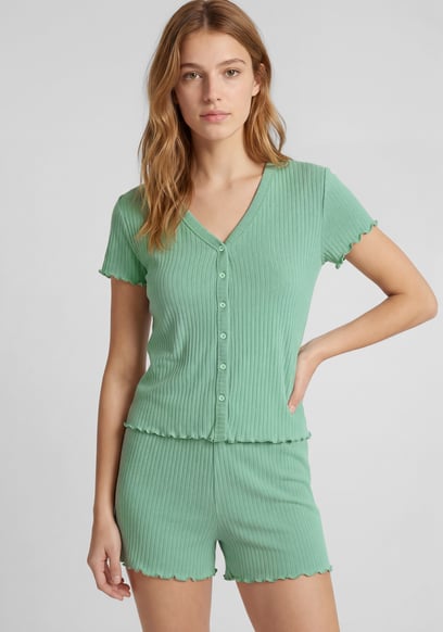 Deep V-Neck Lounge Set