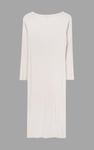 Womens Front Slit Ribbed Midi Dress