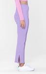 Jersey Ribbed Side slit Leggings