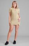 Deep V-Neck Polo Collar Mini Dress