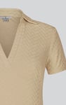 Deep V-Neck Polo Collar Mini Dress