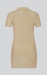 Deep V-Neck Polo Collar Mini Dress