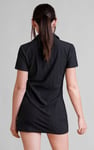 Deep V-Neck Polo Collar Mini Dress