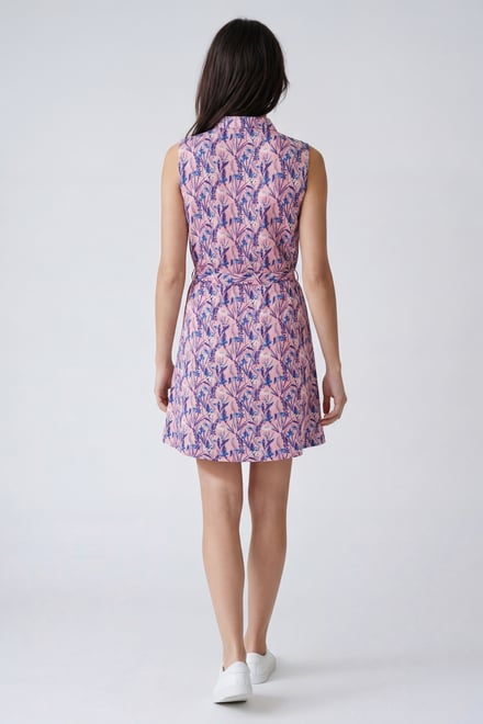 Wild Garden Print Button-Through Shirt Dress