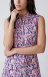 Wild Garden Print Button-Through Shirt Dress