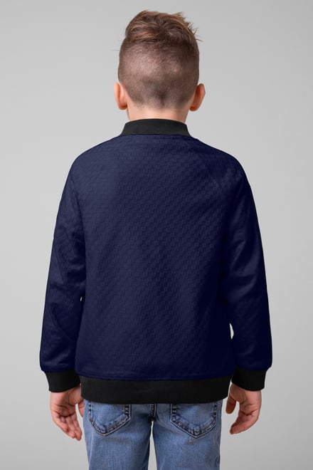 Boys Chest Embroidery Bomber Jacket ( 12/18mths-7yrs)