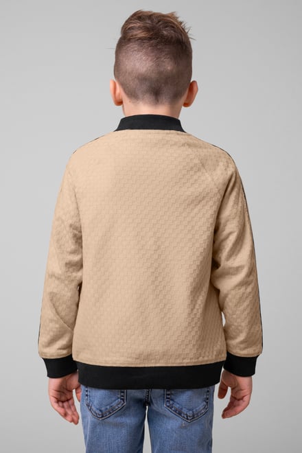 Boys Chest Embroidery Bomber Jacket ( 12/18mths-7yrs)