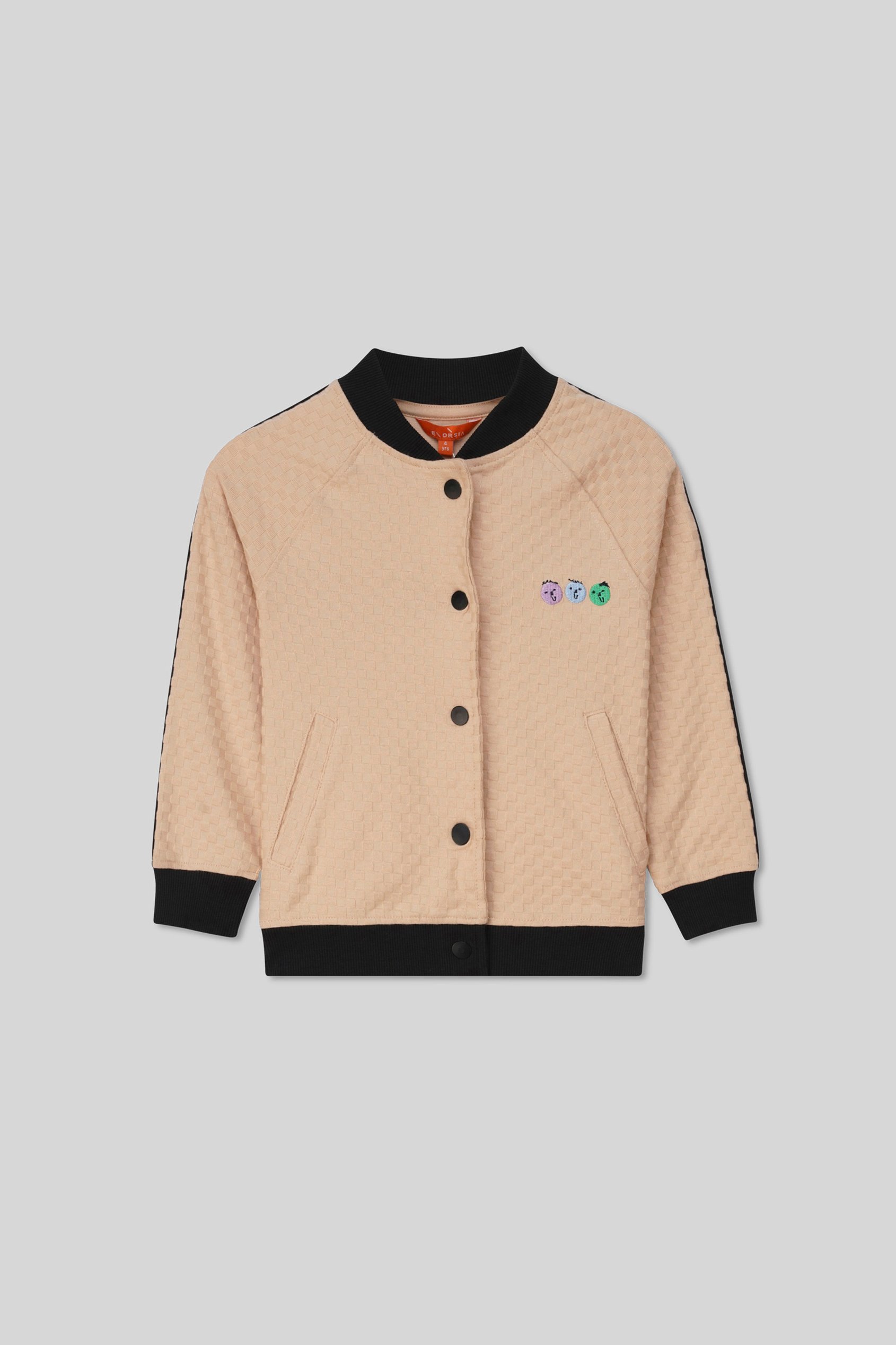 Boys Chest Embroidery Bomber Jacket ( 12/18mths-7yrs)