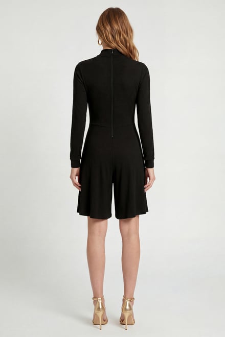 Womens High Neck Long Sleeve Playsuit