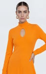 Womens High Neck Long Sleeve Playsuit