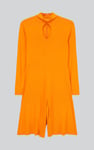 Womens High Neck Long Sleeve Playsuit