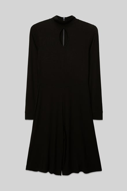 Womens High Neck Long Sleeve Playsuit
