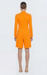 Womens High Neck Long Sleeve Playsuit