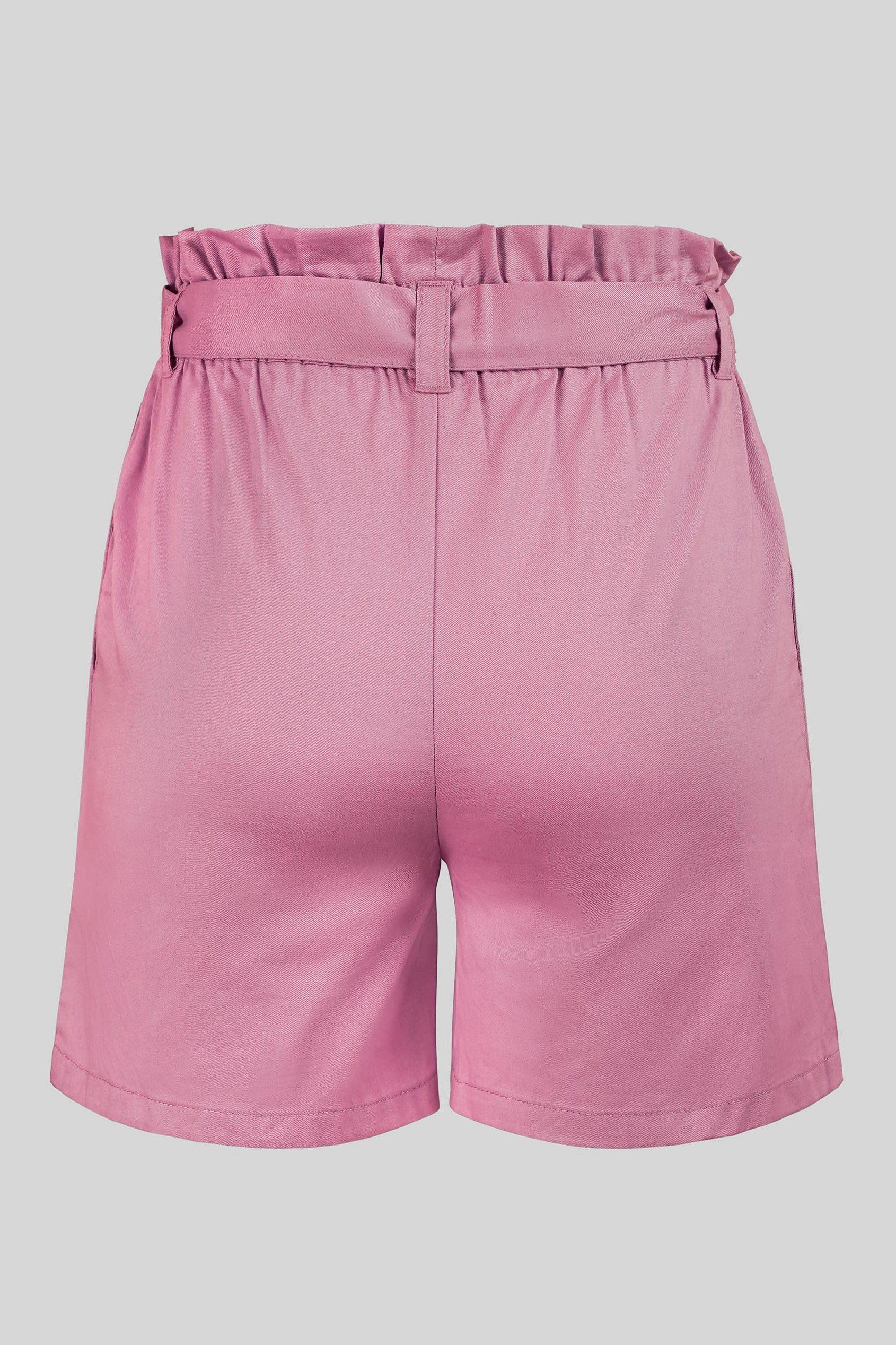 Paperbag Waist Cotton Shorts