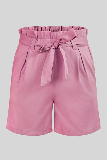 Paperbag Waist Cotton Shorts
