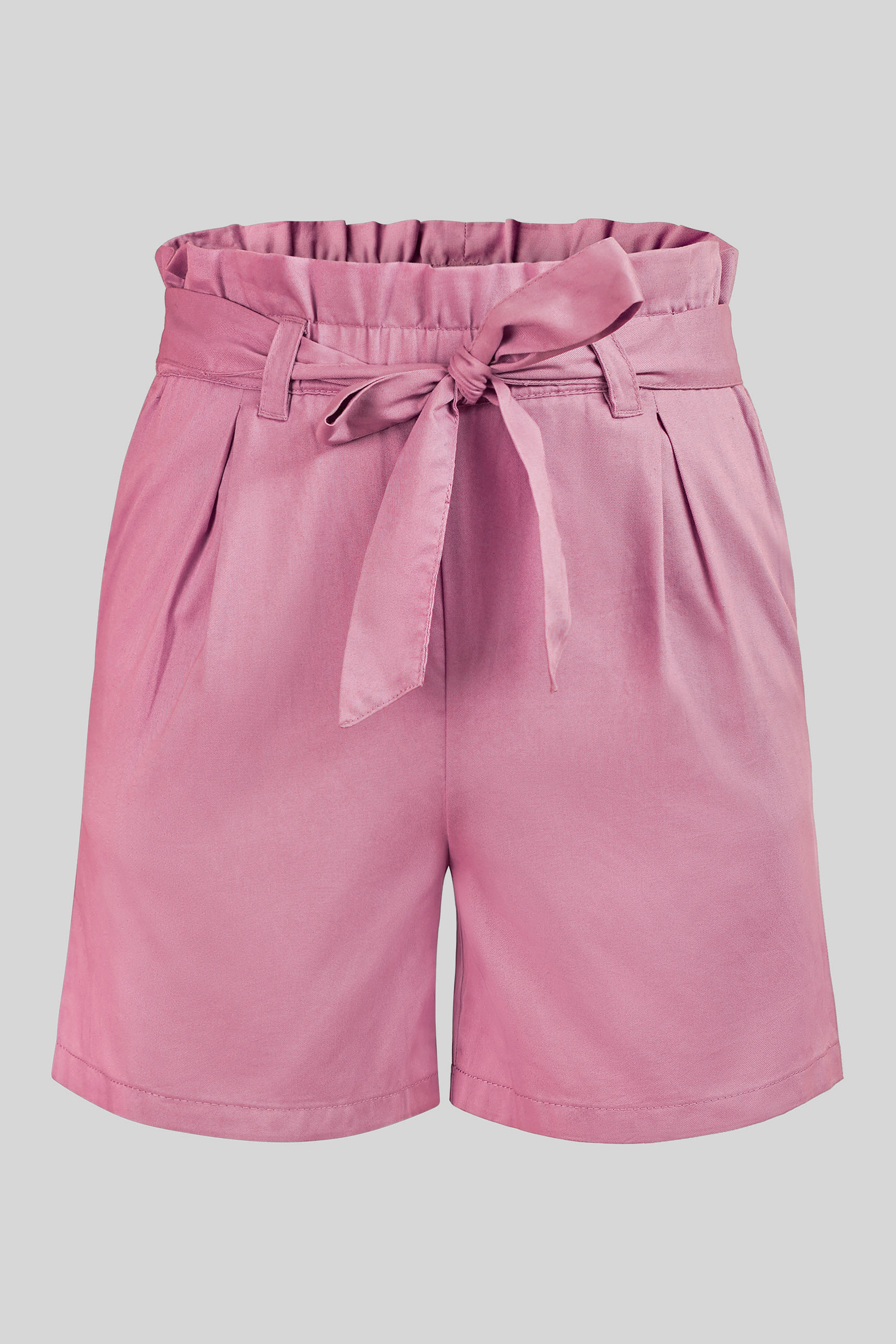 Paperbag Waist Cotton Shorts