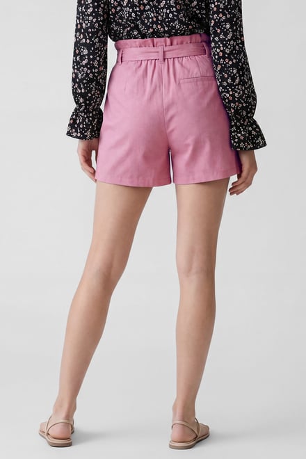Paperbag Waist Cotton Shorts