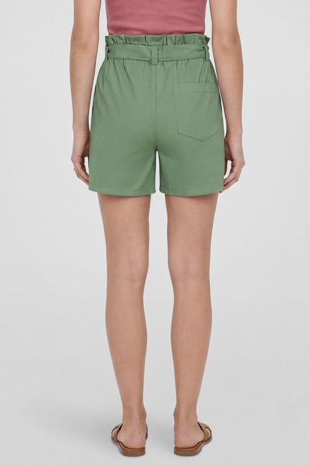 Paperbag Waist Cotton Shorts