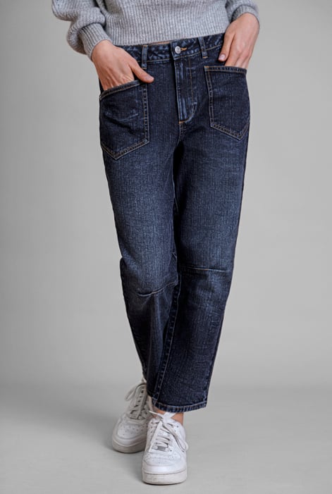 Women's Blue Straight Fit Jeans