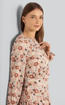 Viscose Long Sleeve Midi Dress