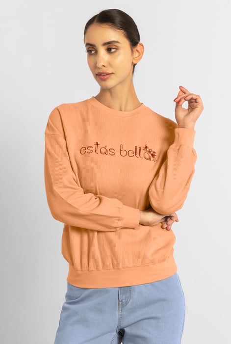 Blue Estás Bella Long Sleeve Sweatshirt