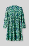 Womens Wild Flower Print Longline Midi Dress