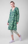 Womens Wild Flower Print Longline Midi Dress