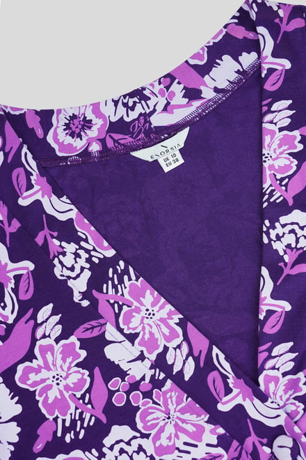 Womens Wild Flower Print Longline Midi Dress