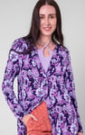 Womens Wild Flower Print Longline Midi Dress