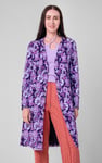 Womens Wild Flower Print Longline Midi Dress