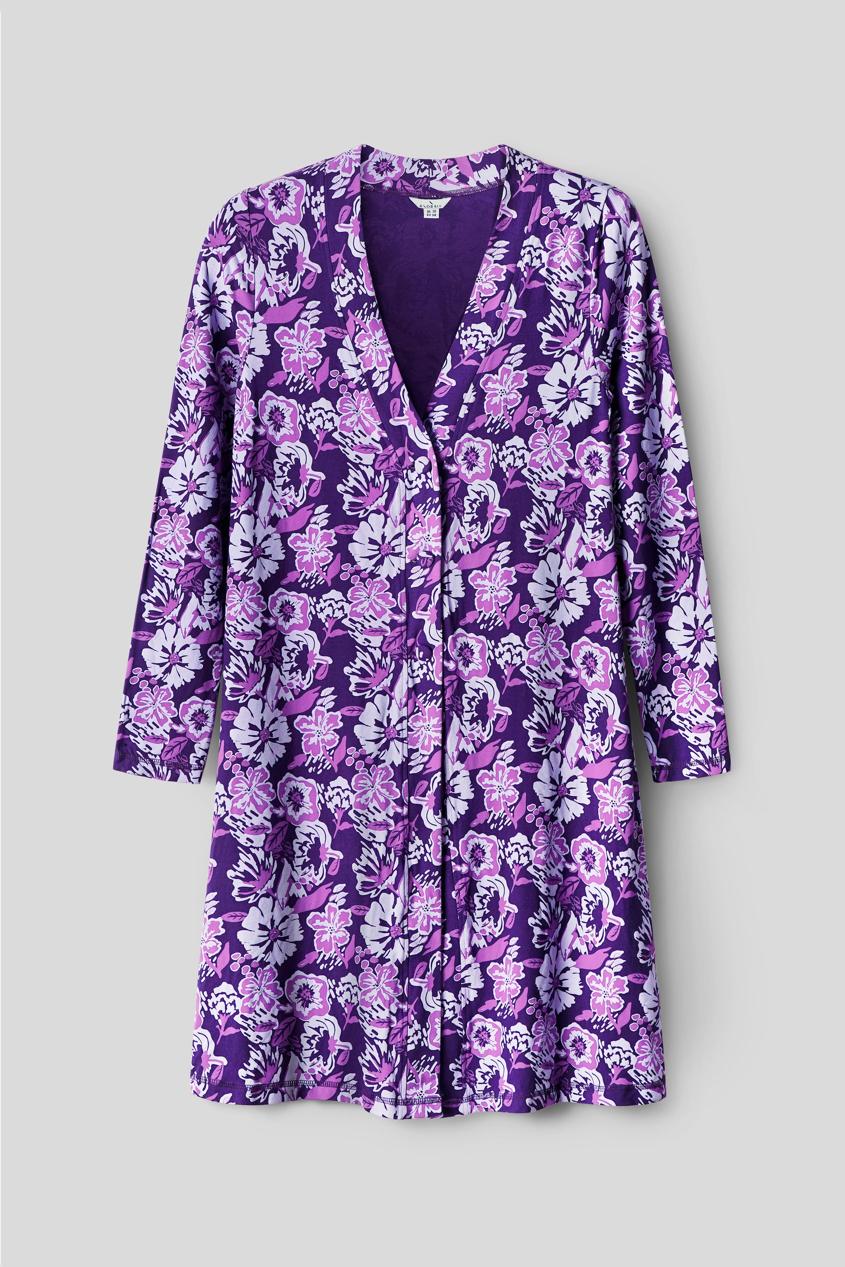 Womens Wild Flower Print Longline Midi Dress