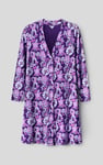 Womens Wild Flower Print Longline Midi Dress
