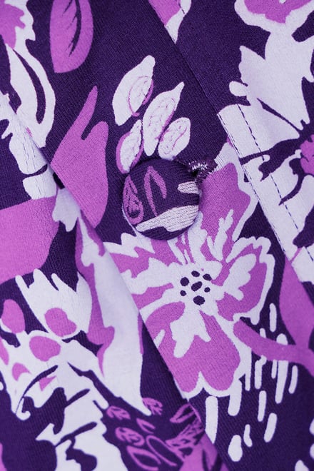 Womens Wild Flower Print Longline Midi Dress