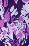 Womens Wild Flower Print Longline Midi Dress