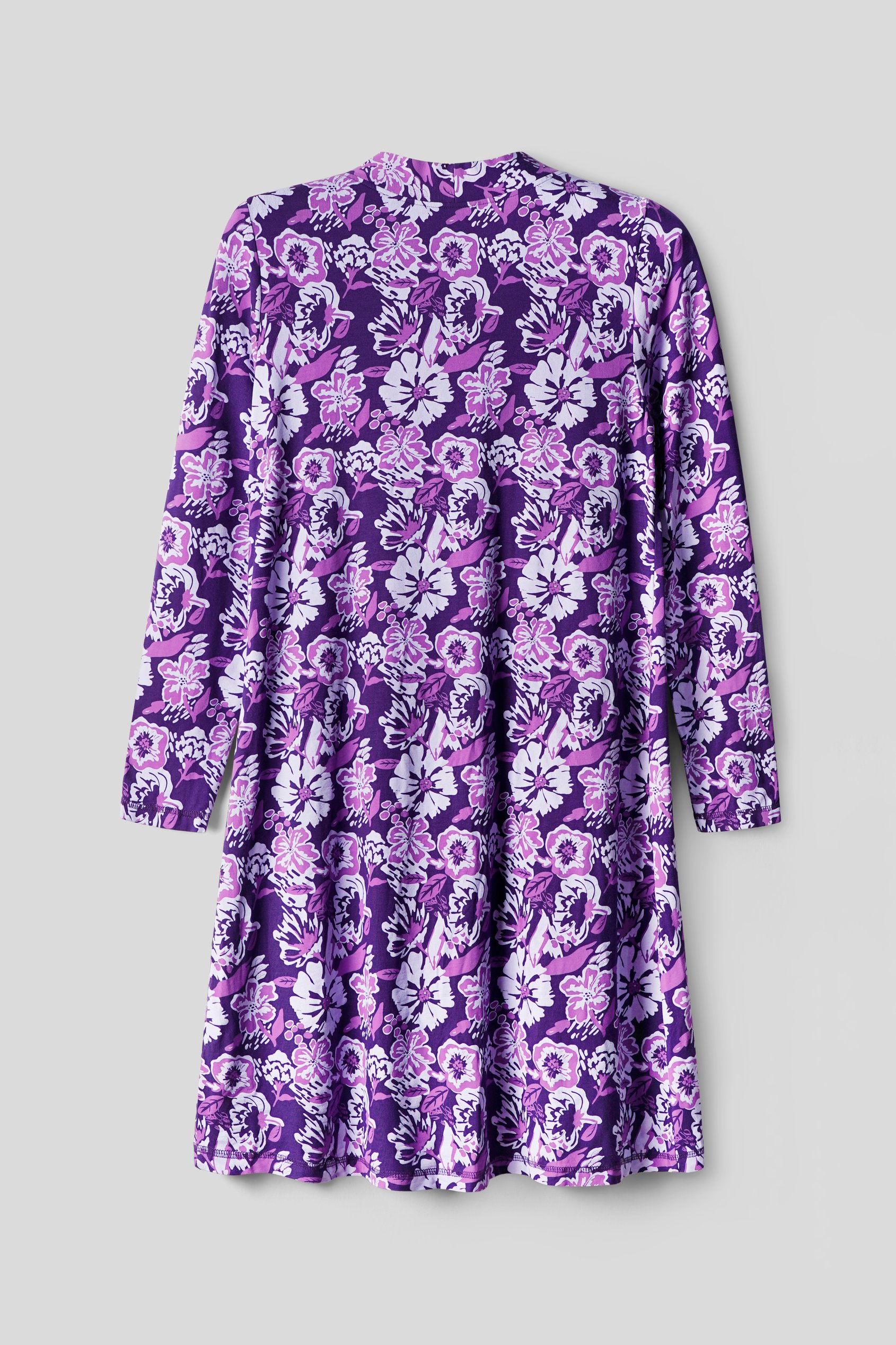 Womens Wild Flower Print Longline Midi Dress