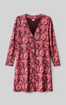Womens Wild Flower Print Longline Midi Dress