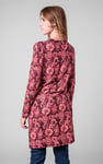 Womens Wild Flower Print Longline Midi Dress