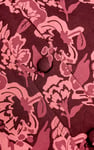 Womens Wild Flower Print Longline Midi Dress