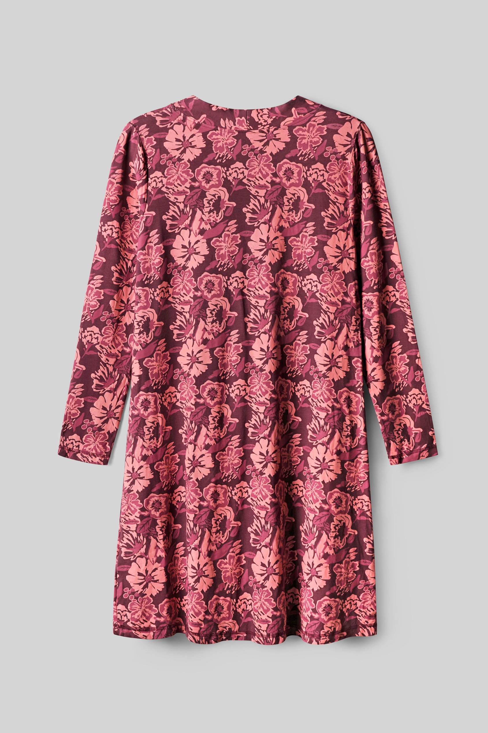 Womens Wild Flower Print Longline Midi Dress
