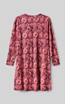 Womens Wild Flower Print Longline Midi Dress