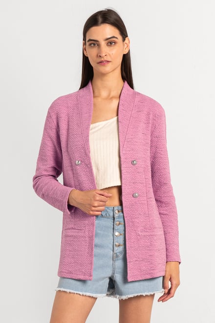 Womens Slim Fit Knit Jacket