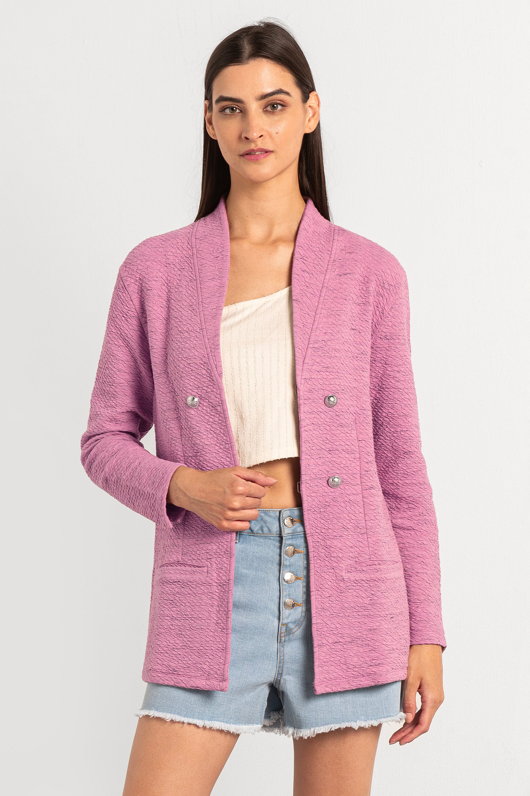 Womens Slim Fit Knit Jacket