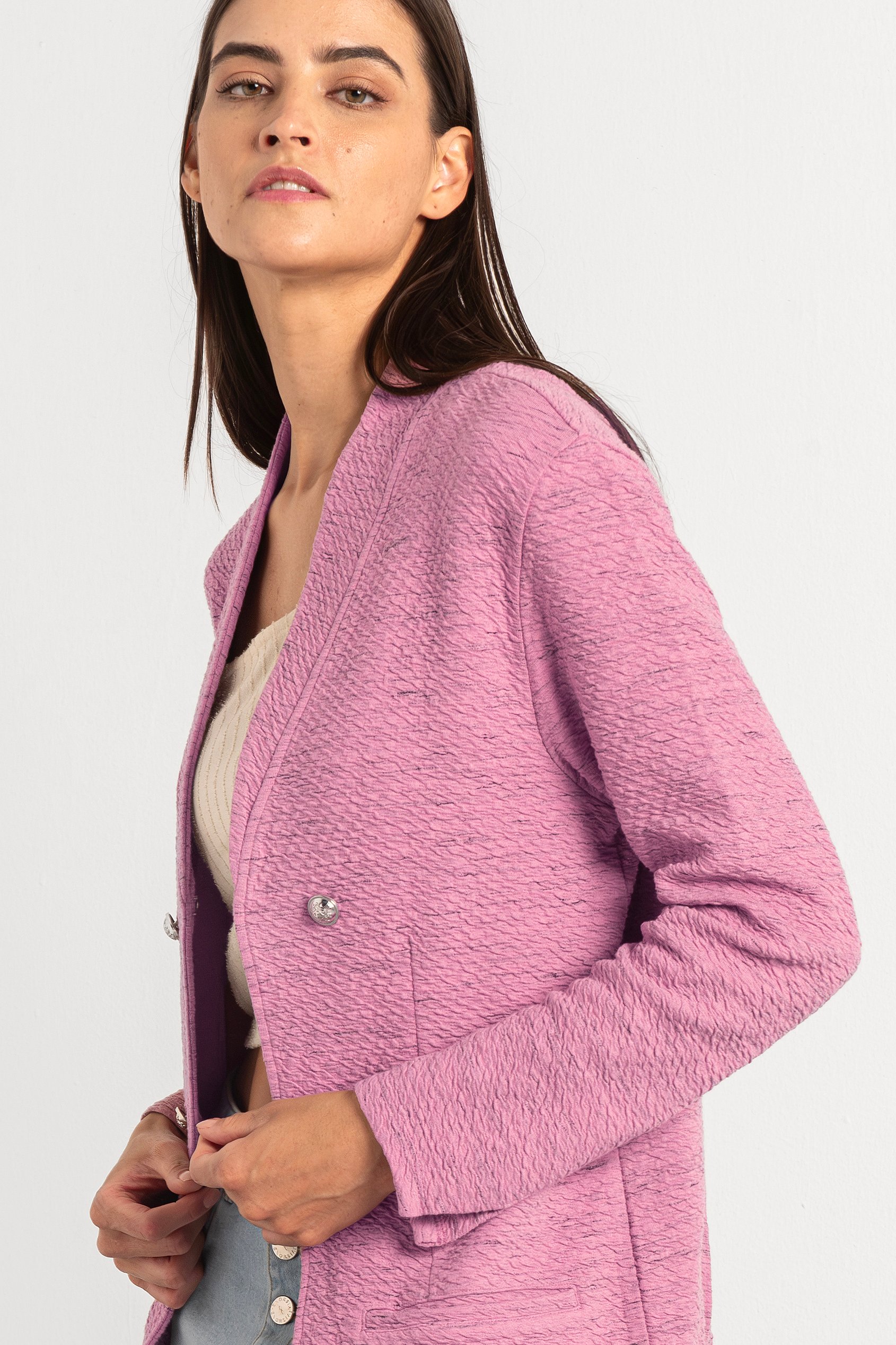 Womens Slim Fit Knit Jacket
