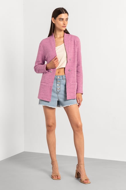 Womens Slim Fit Knit Jacket