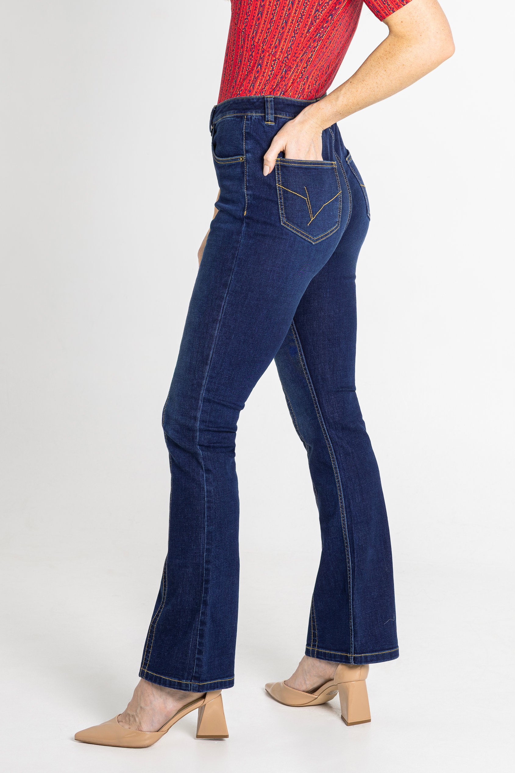 Lift Skinny And Shape Low Rise Flared Jeans
