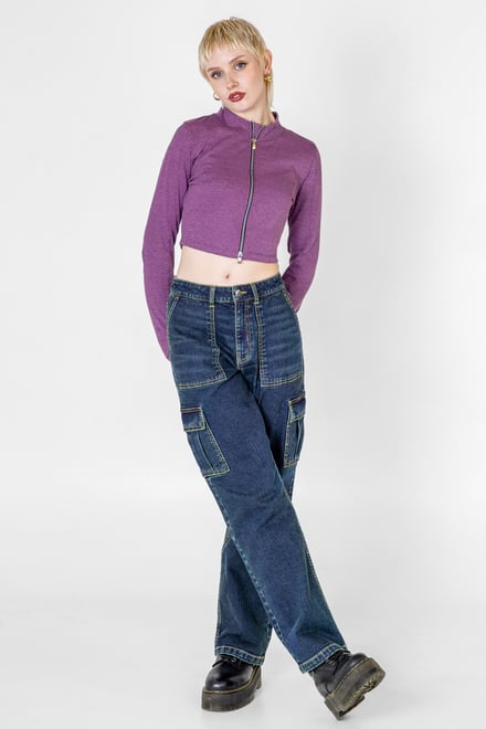 Vintage Straight Leg Cargo Jeans