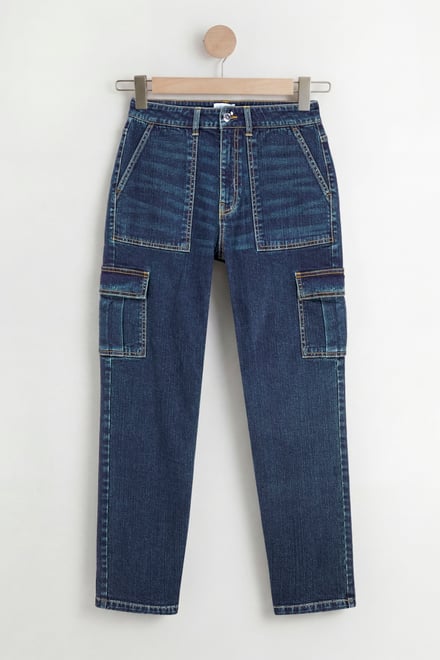 Vintage Straight Leg Cargo Jeans